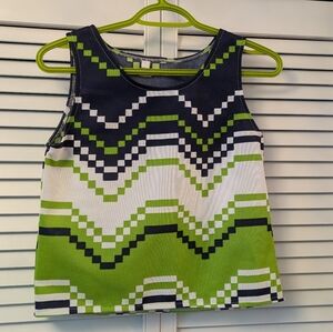 Chevron Pattern Sleeveless Top